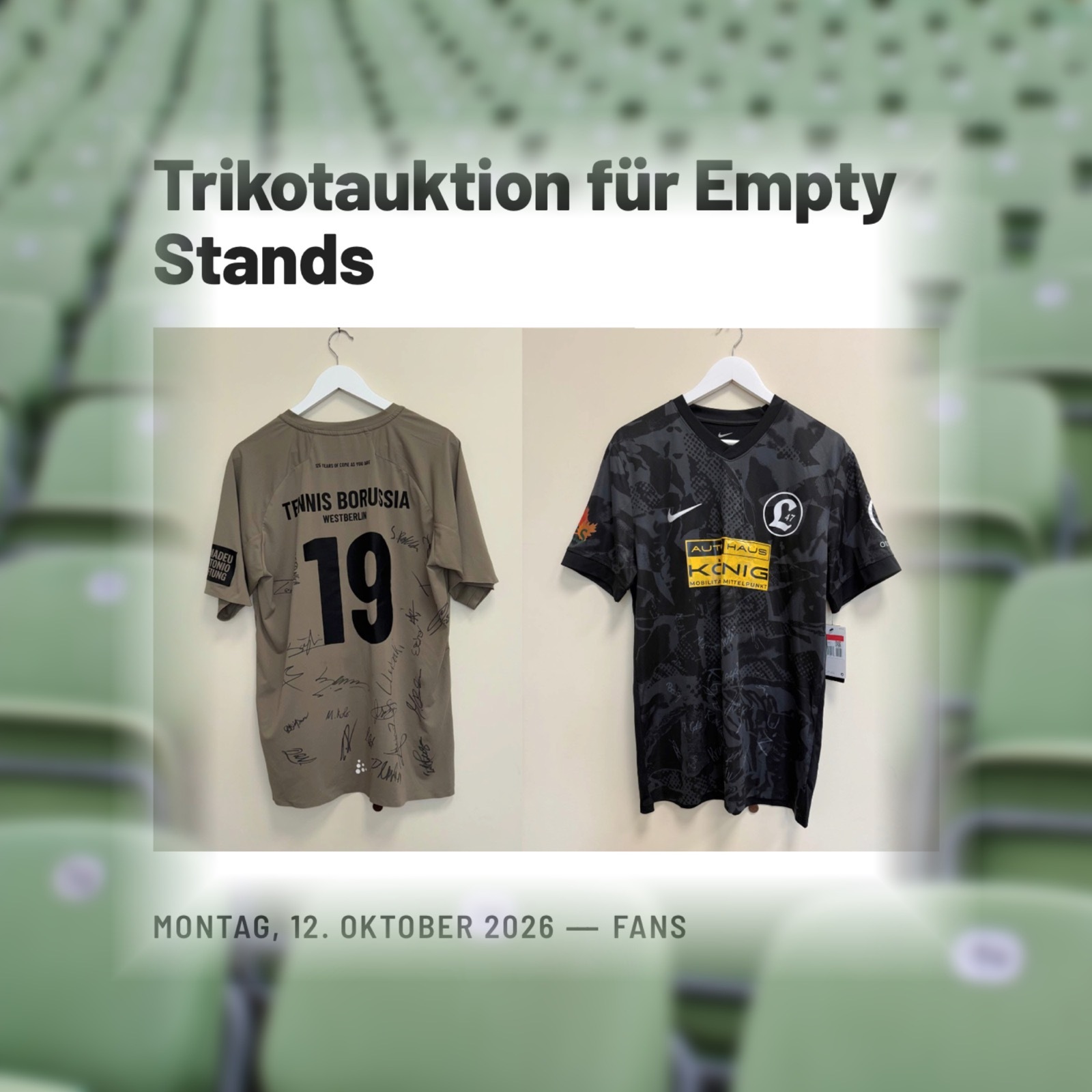 Trikotauktion von TeBe Berlin